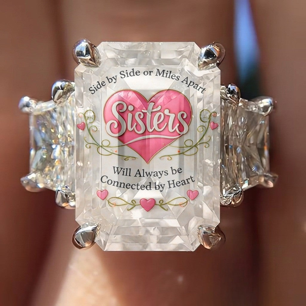 Sister Connection Square Ring