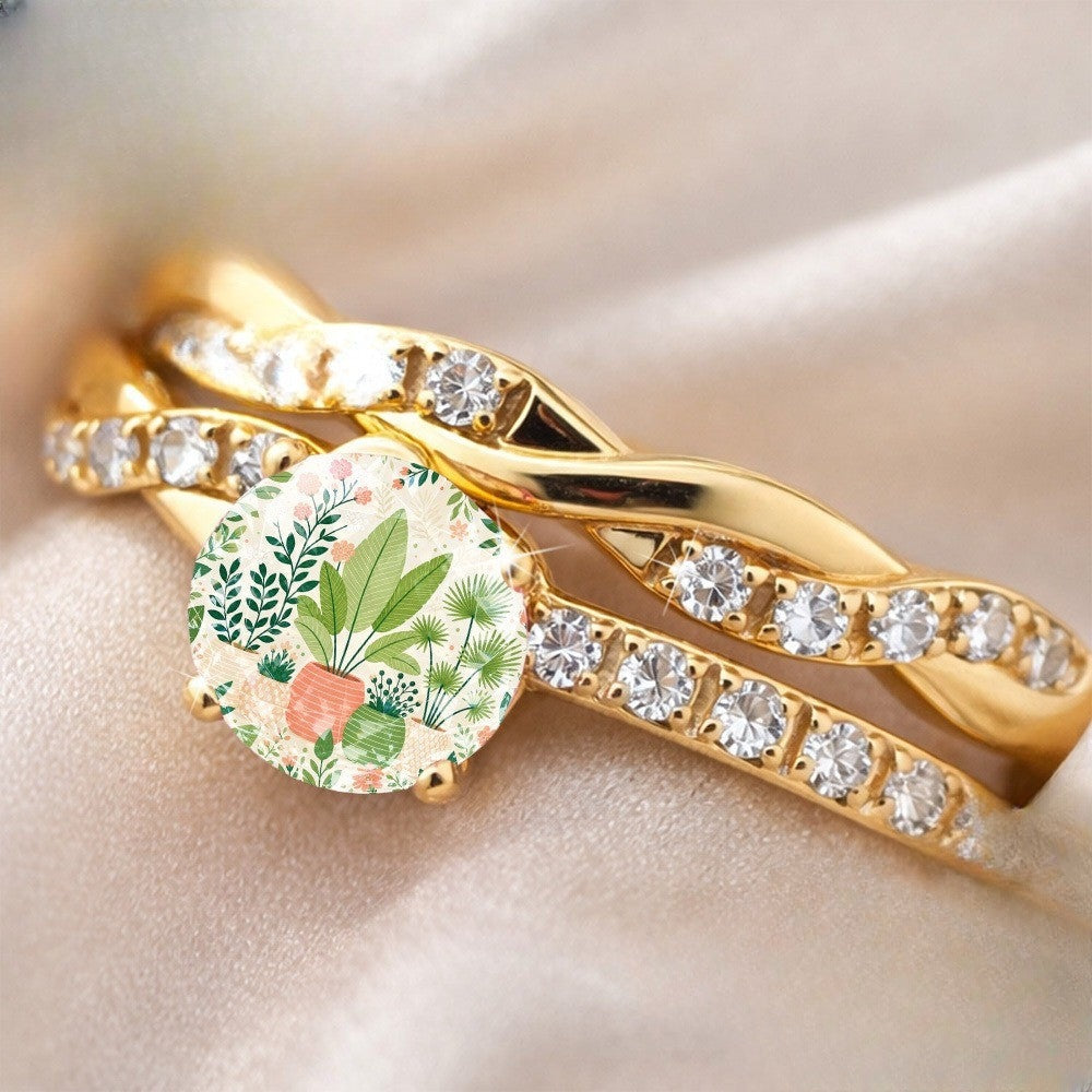 Botanical Garden Twisted Ring