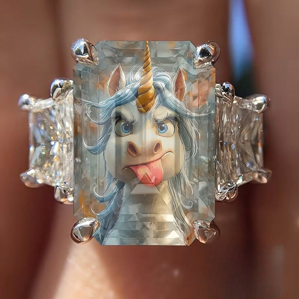 Playful Unicorn Ring