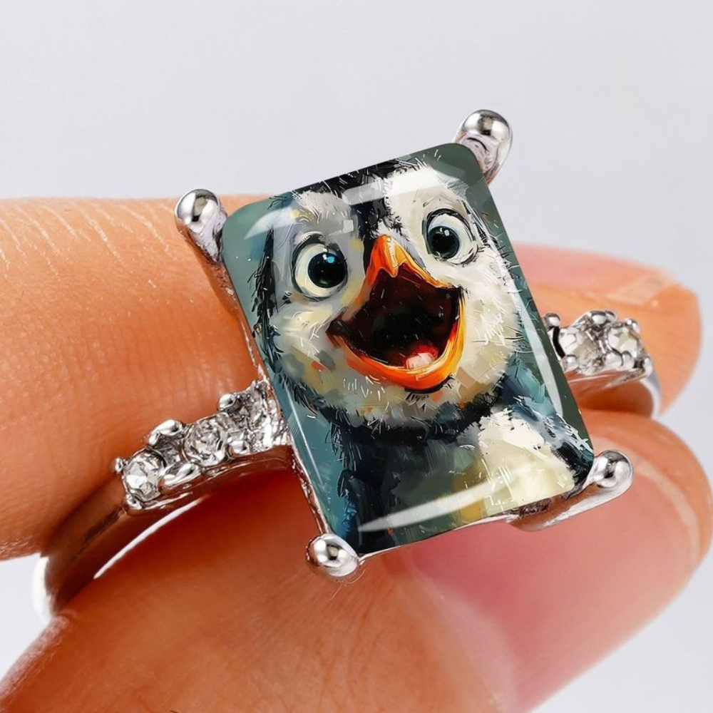 Happy Penguin Ring
