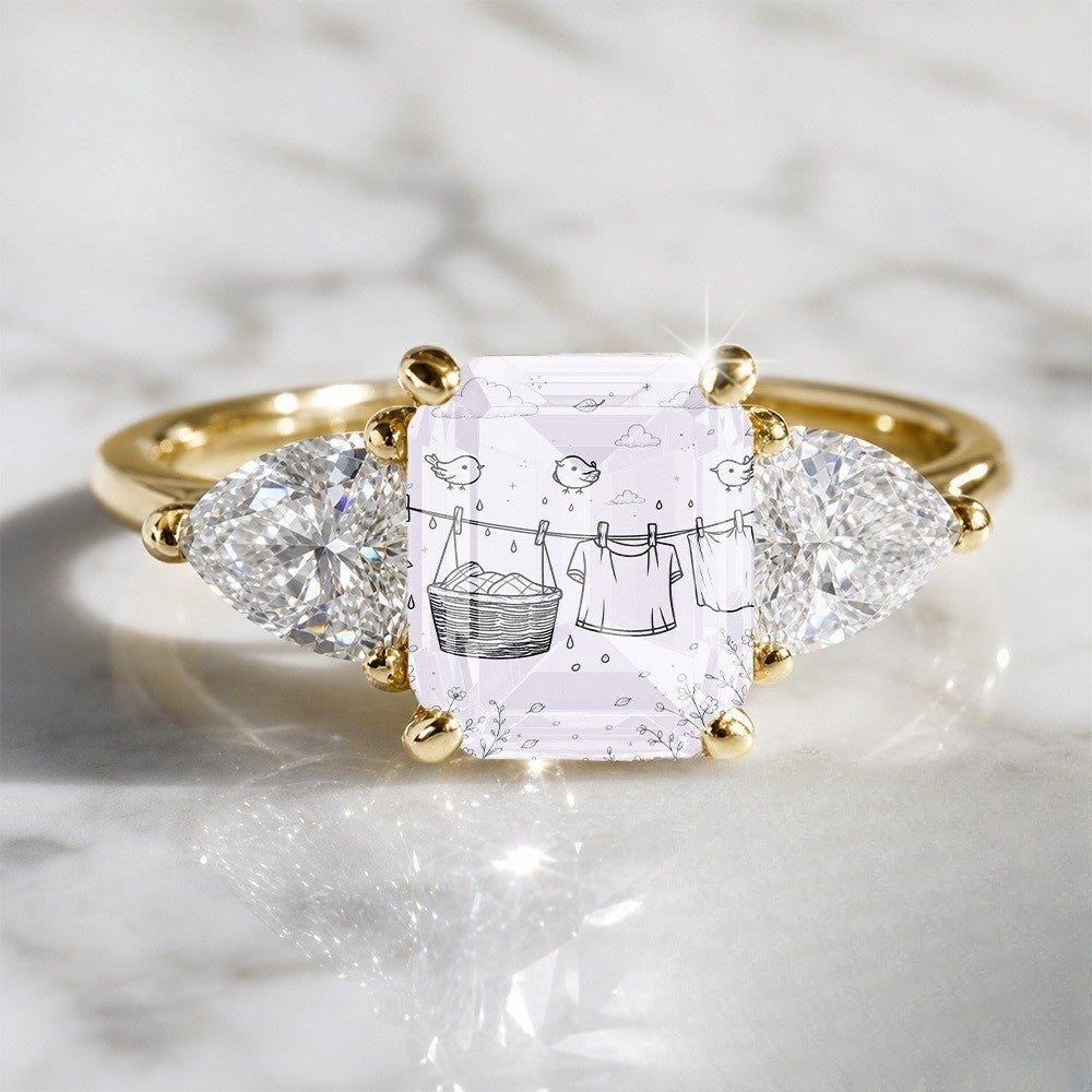 Laundry Line Glass Ring