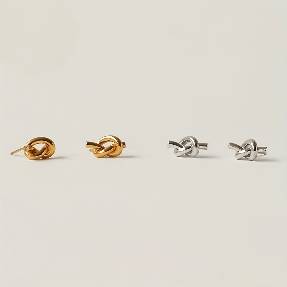 Classic Knot Stud Earrings