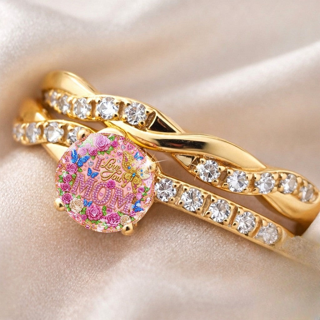 Twisted Floral Mom Ring