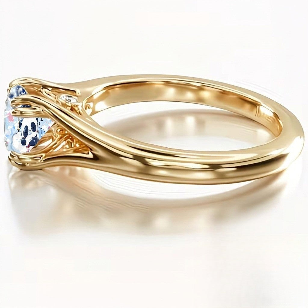Sleeping Panda Graduation Ring