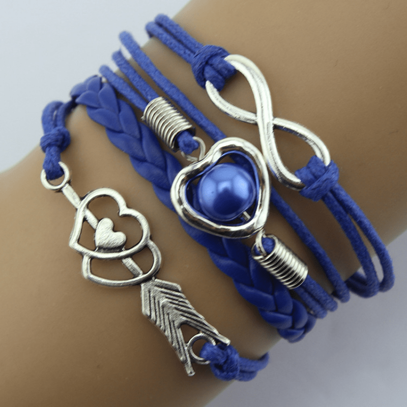 Cupid Heart Layered Bracelet