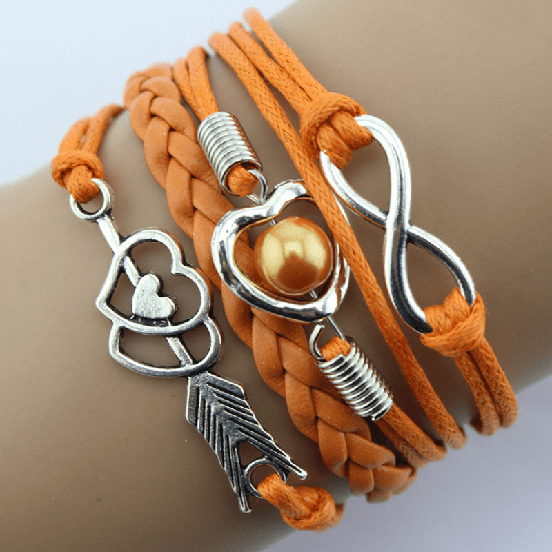 Cupid Heart Layered Bracelet