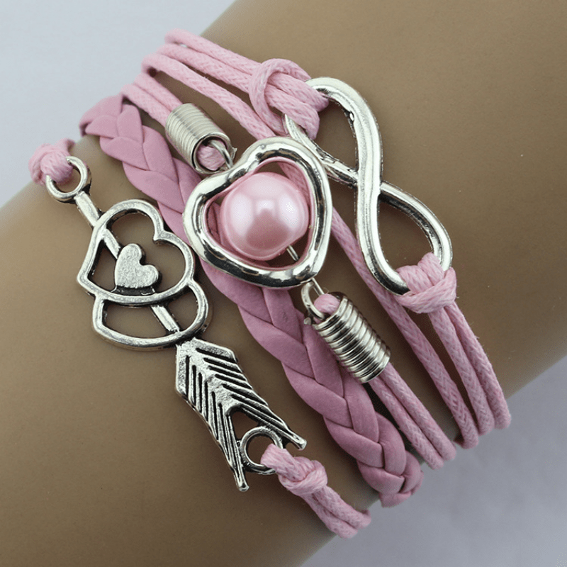 Cupid Heart Layered Bracelet