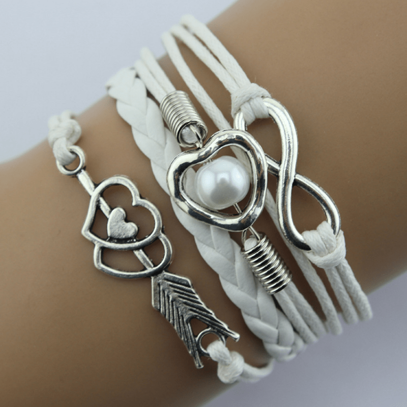 Cupid Heart Layered Bracelet