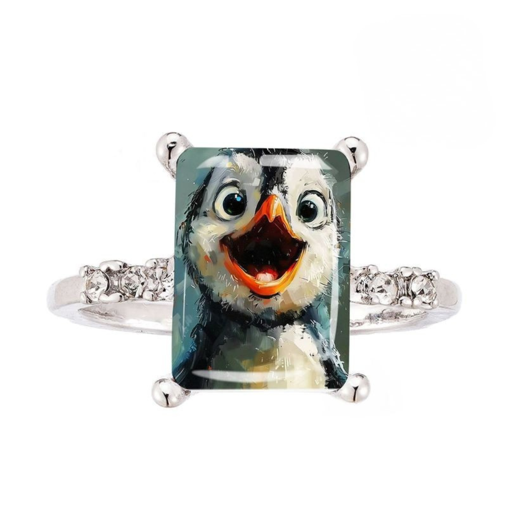 Happy Penguin Ring