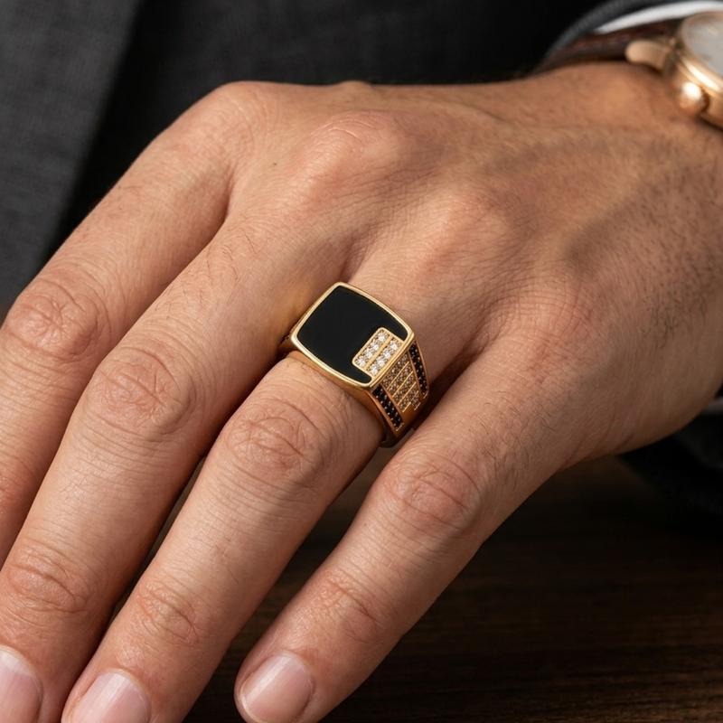 Exquisite Geometric Ring