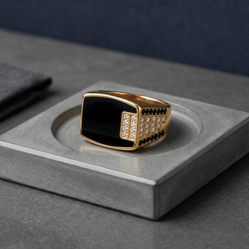 Exquisite Geometric Ring