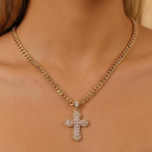Cross On Cross Necklace
