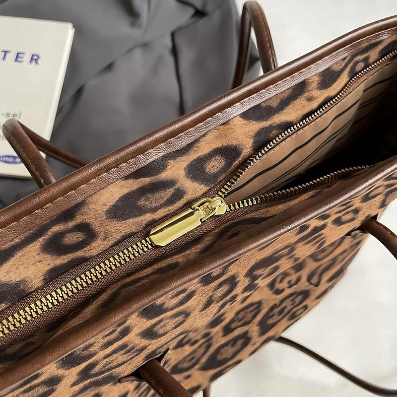 Vintage Leopard Tote Bag