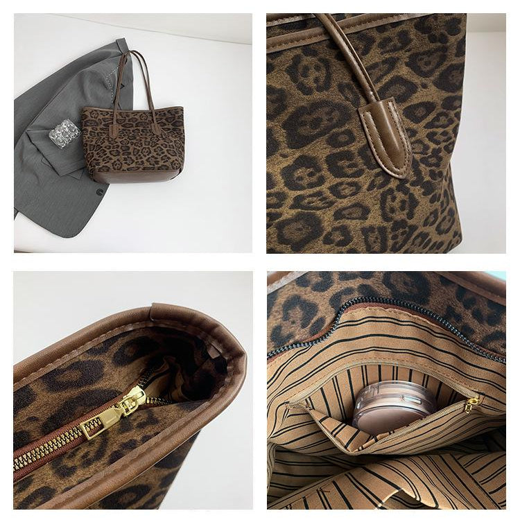 Vintage Leopard Tote Bag