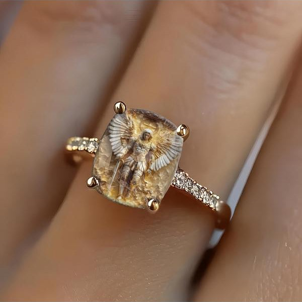 Guardian Angel Square Ring