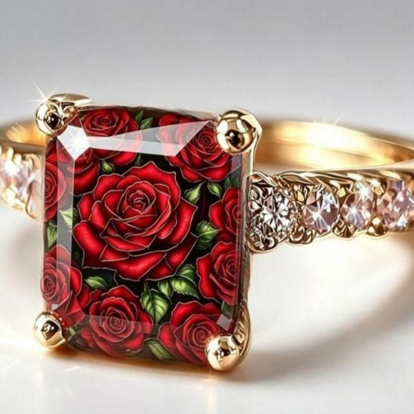 Rose Bed Square Ring