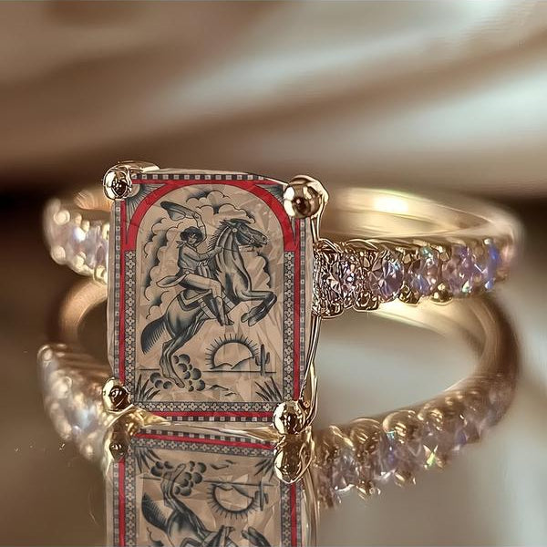 Western Cowboy Square Ring