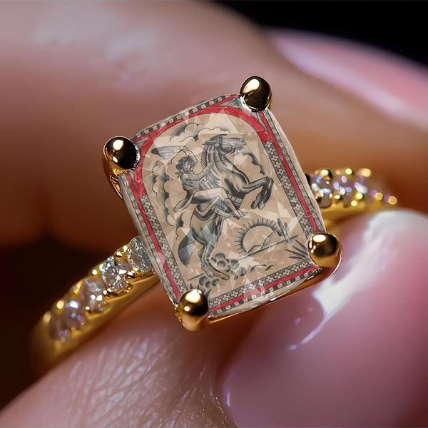 Western Cowboy Square Ring