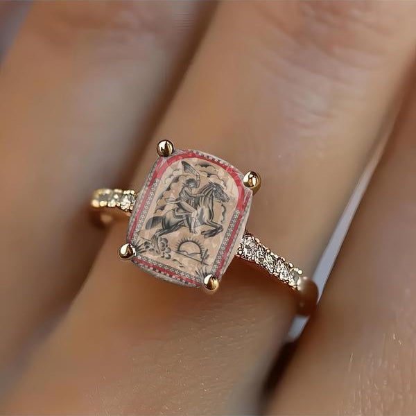 Western Cowboy Square Ring