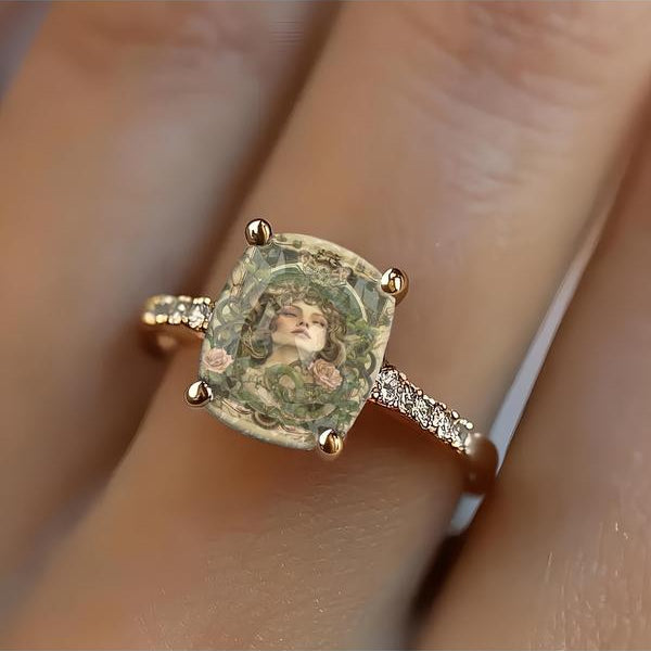 Medusa Square Ring