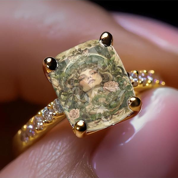 Medusa Square Ring