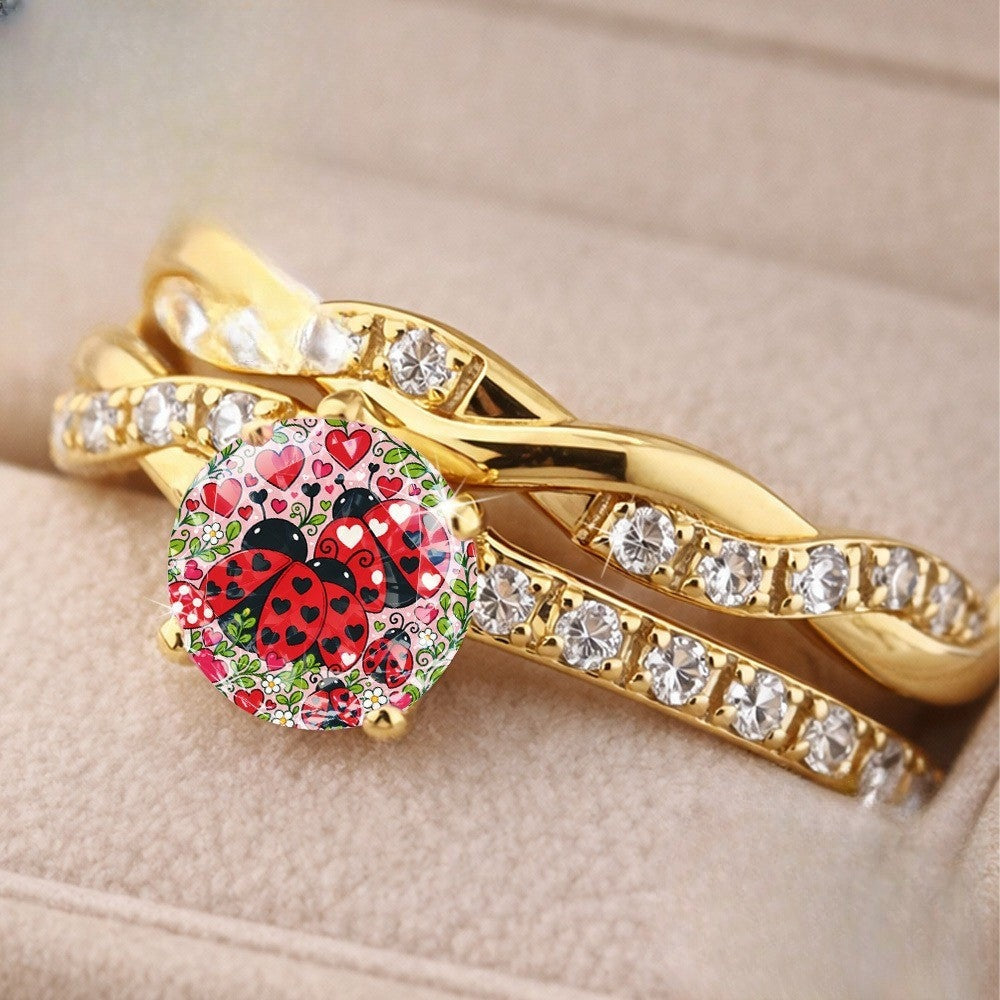 Ladybug Garden Ring