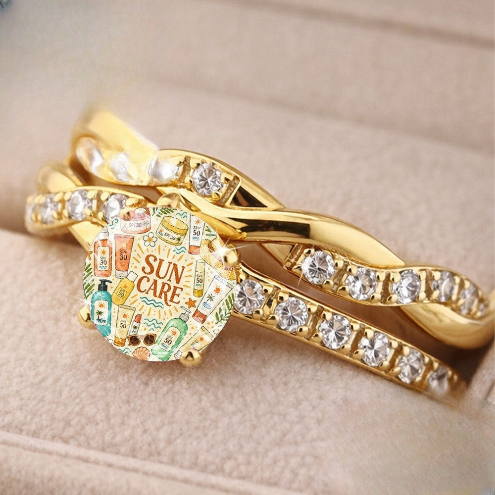 Sun Care Twisted Ring