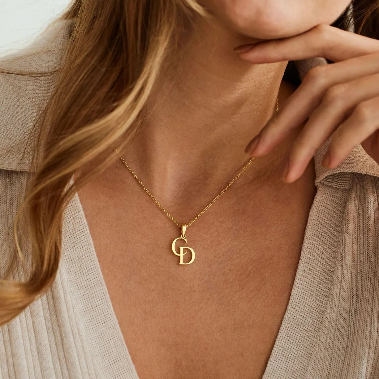 Personalized Two Letter Necklace