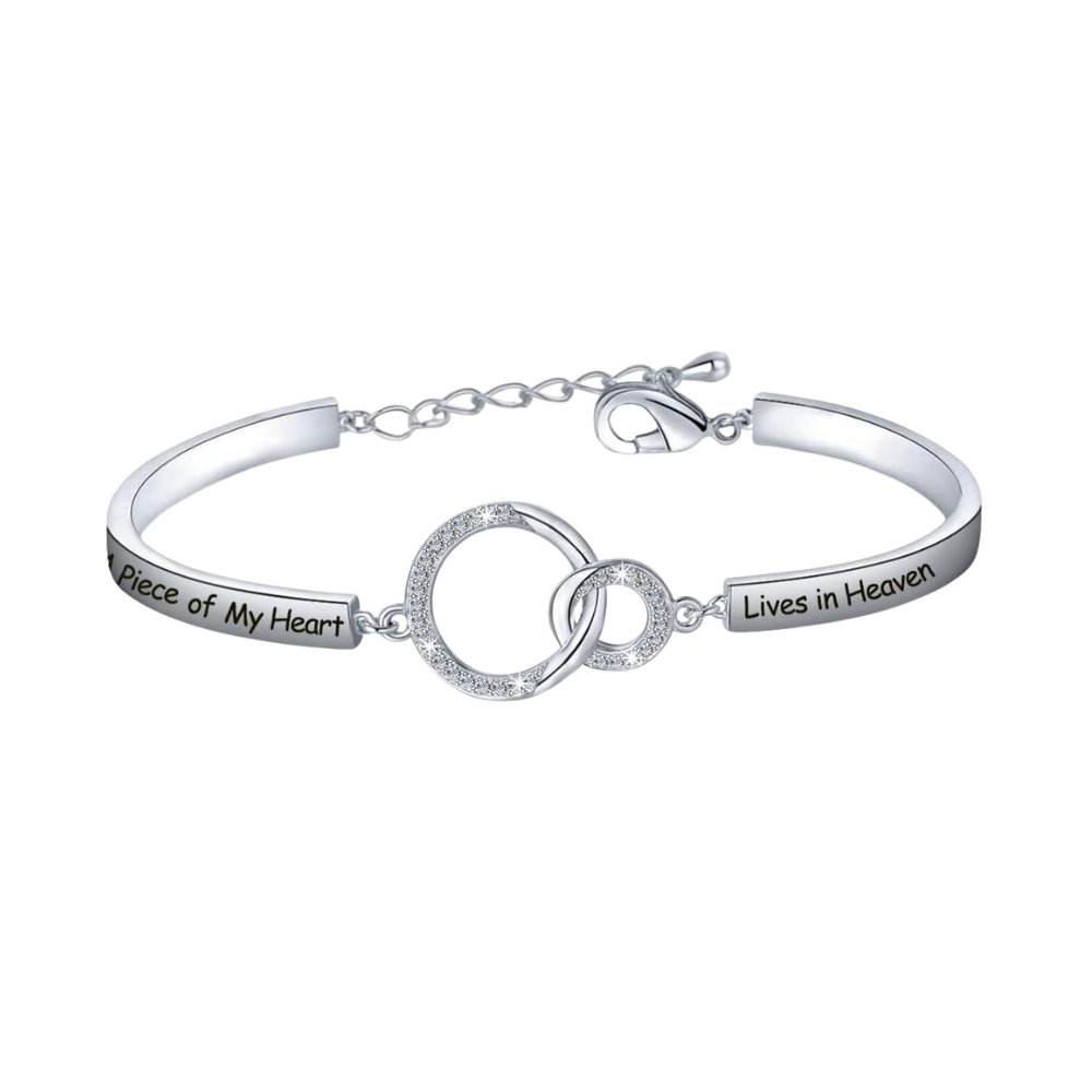 A Piece Of My Heart Lives In Heaven Bracelet