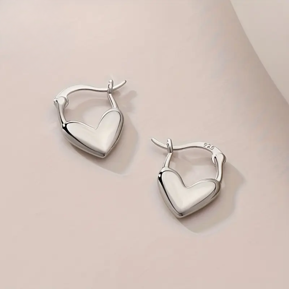 Heart Hoop Earrings