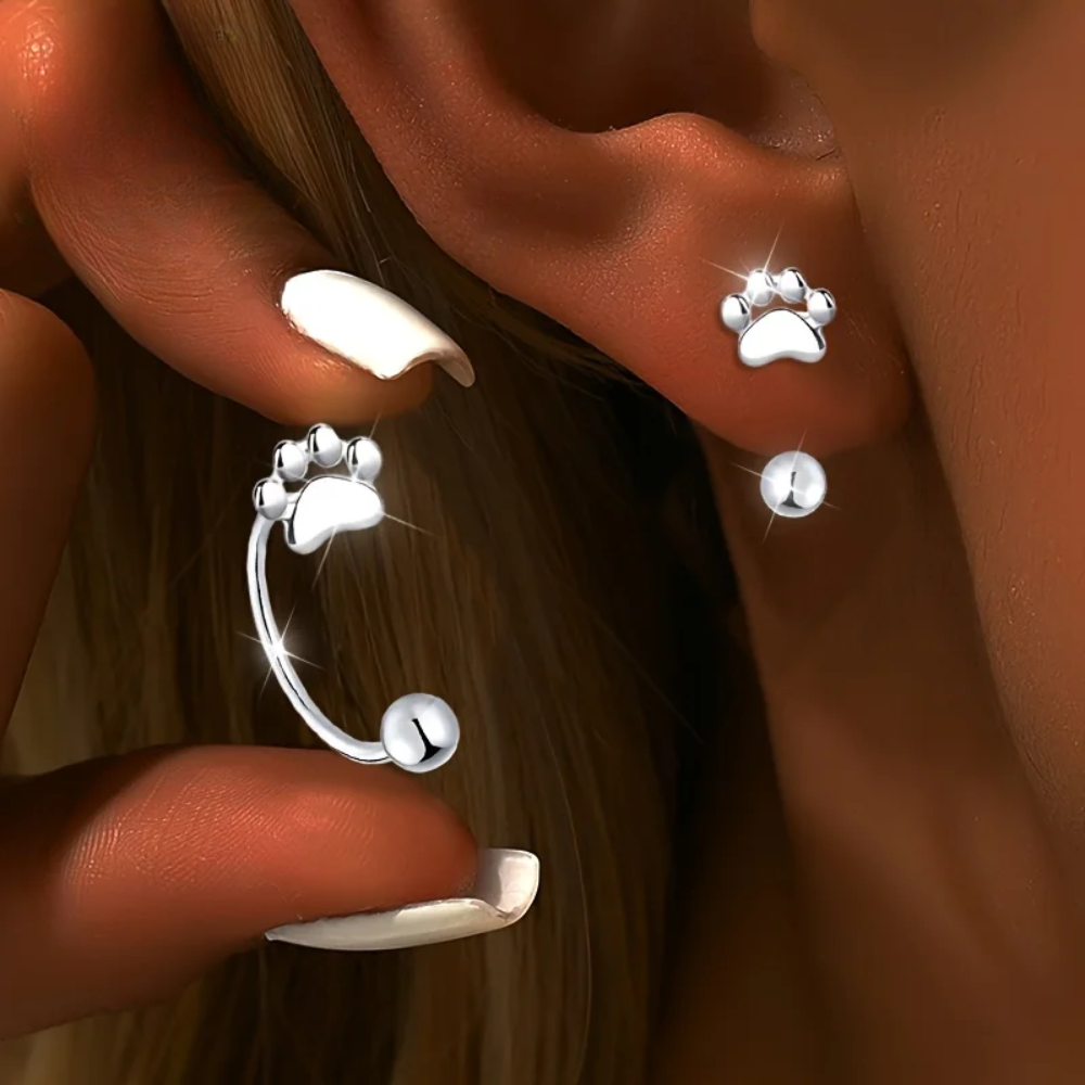 Cat Paw Earrings