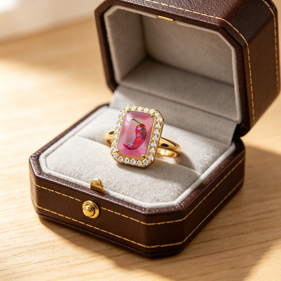 Chili Pepper Rectangle Ring