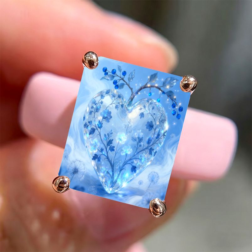 Floral Heart Silicone Ring