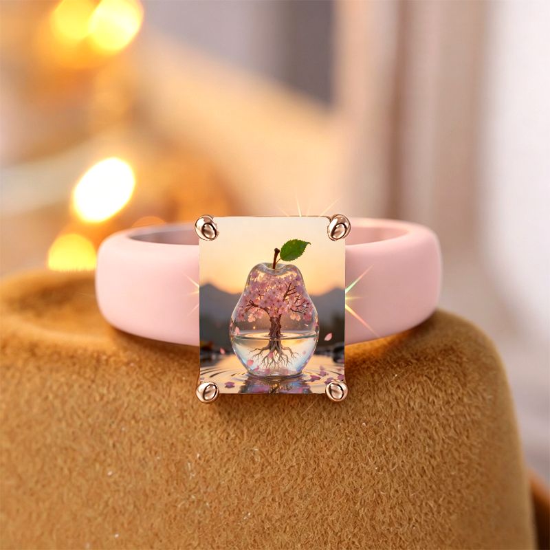 Pear Tree Silicone Ring