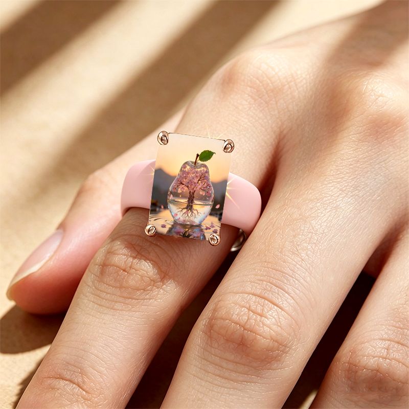 Pear Tree Silicone Ring