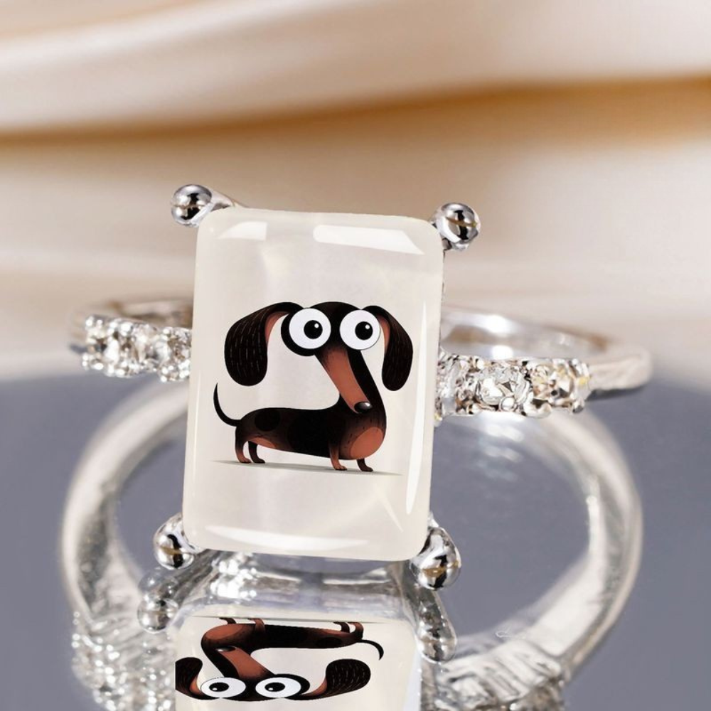 Funny Dachshund Ring