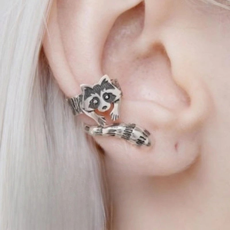 Hanging Cat Stud Earrings