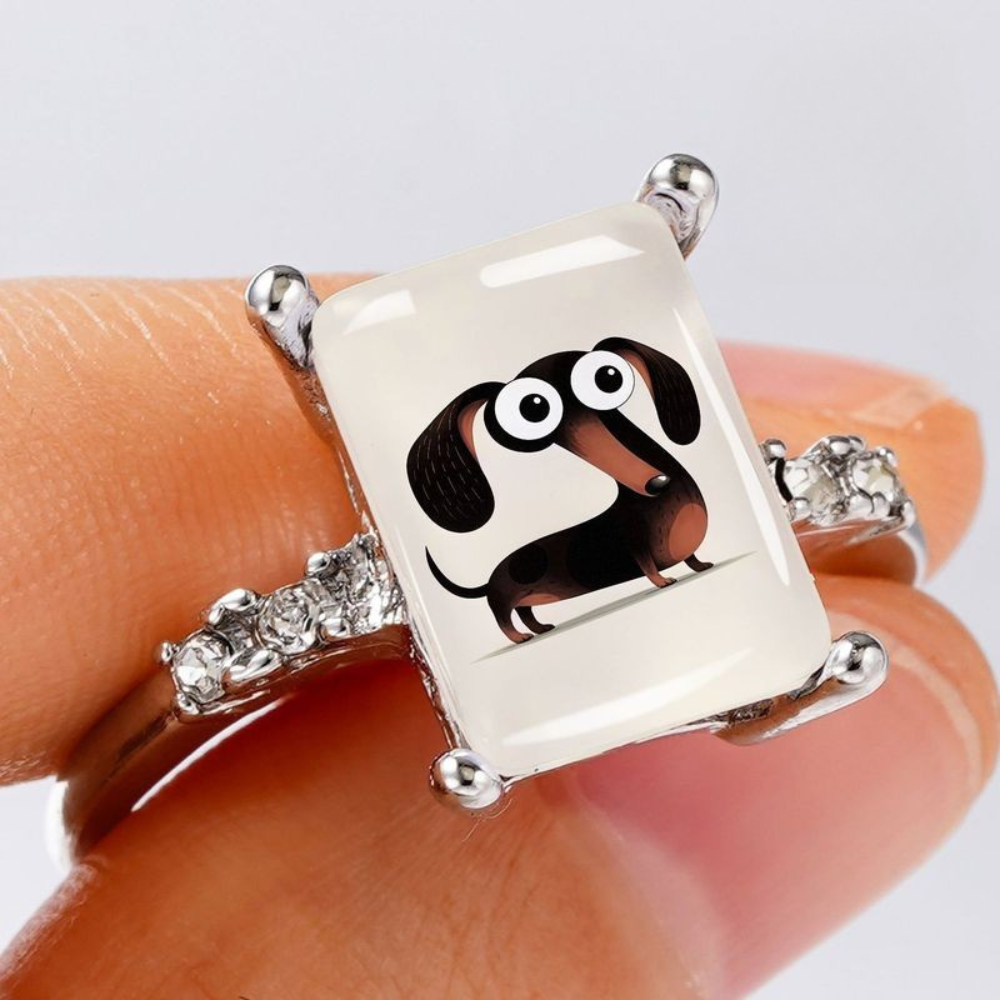 Funny Dachshund Ring