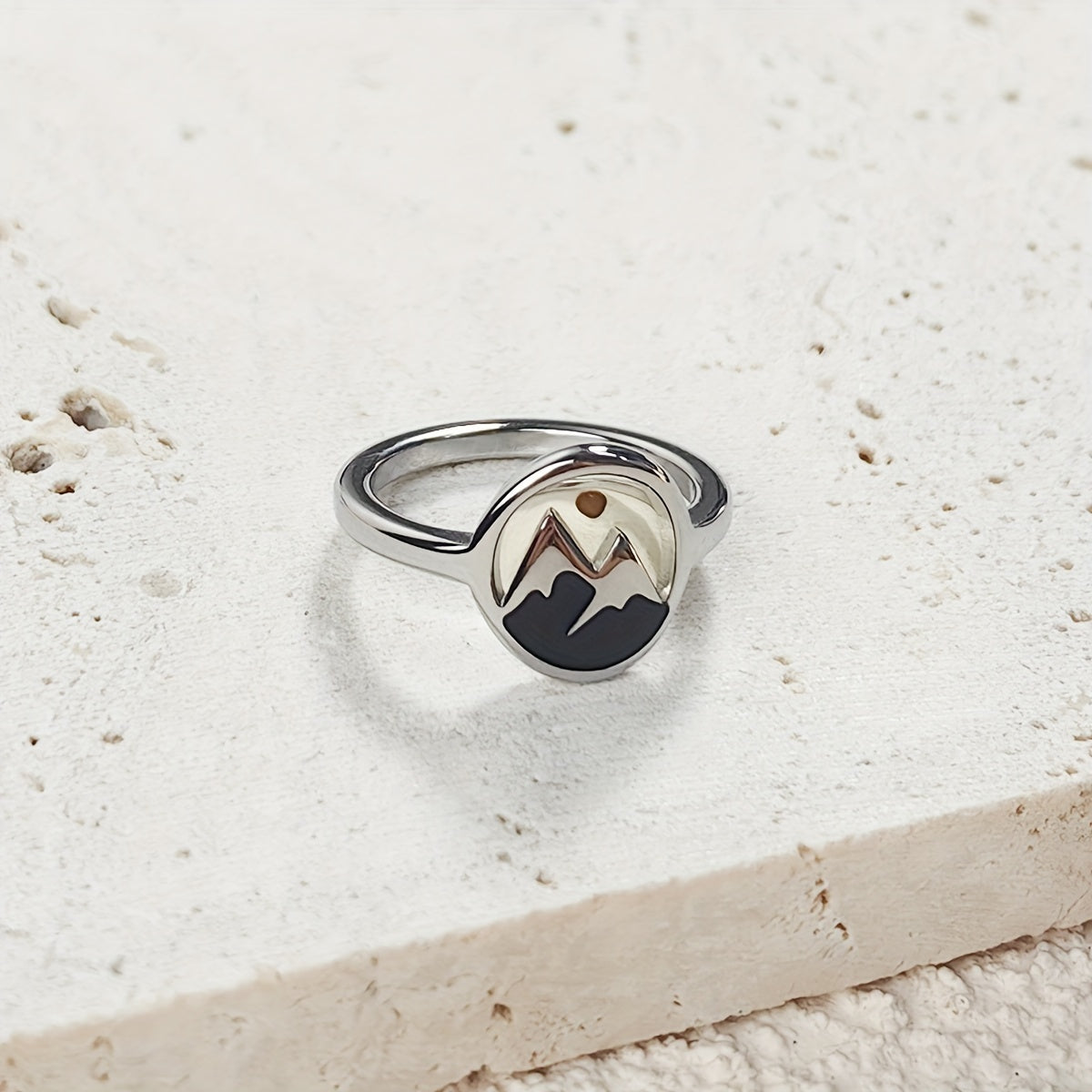 Mountain Enamel Ring