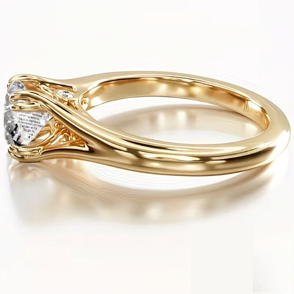 Twisted Arm Message Ring