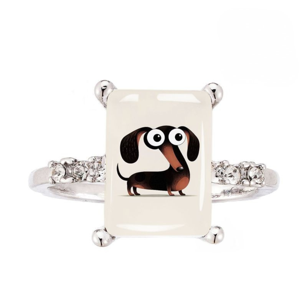 Funny Dachshund Ring