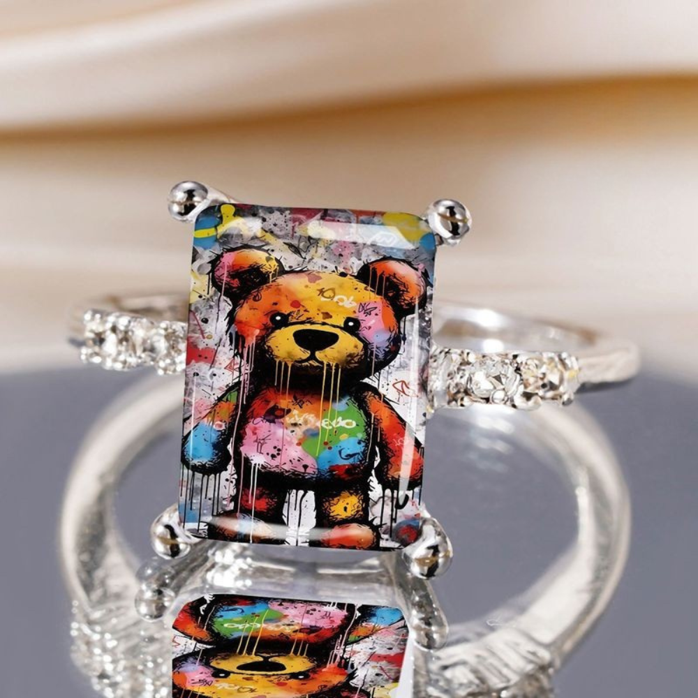 Graffiti Bear Square Ring