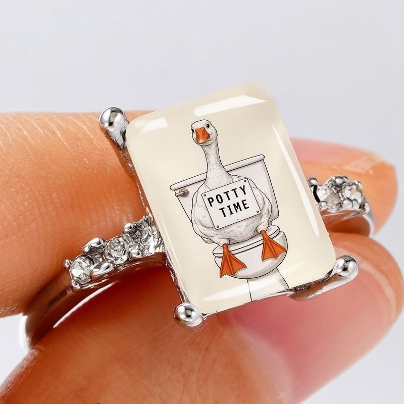Goose Potty Time Ring