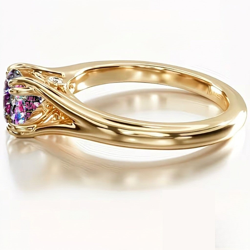 Floral Grenade Statement Ring