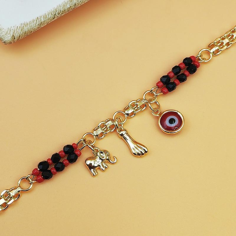 Evil Eye Elephant Bracelet