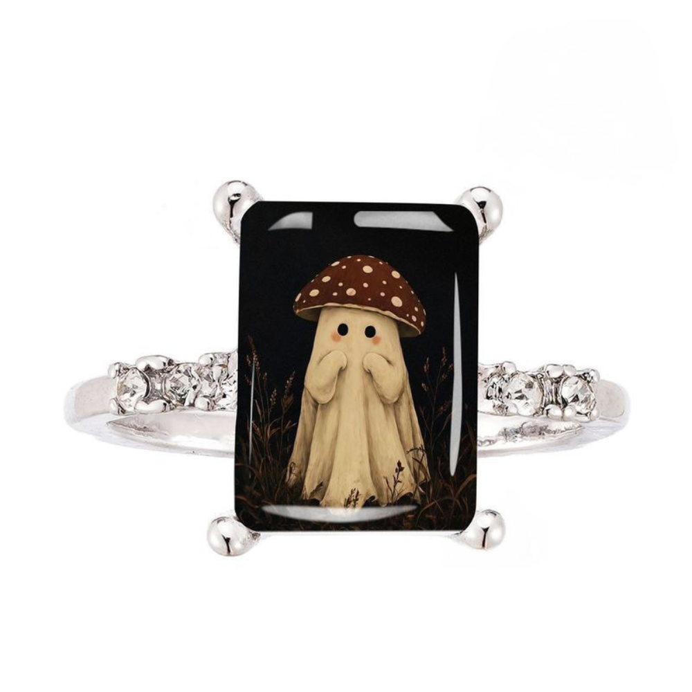 Mushroom Ghost Square Ring