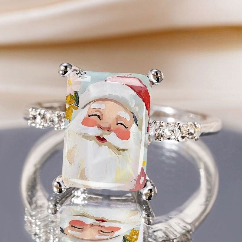 Santa Claus Rectangular Ring