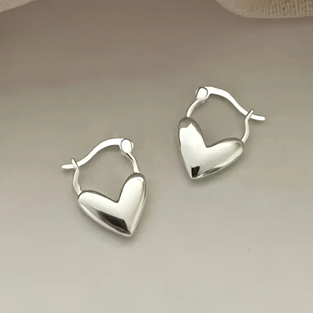 Heart Hoop Earrings