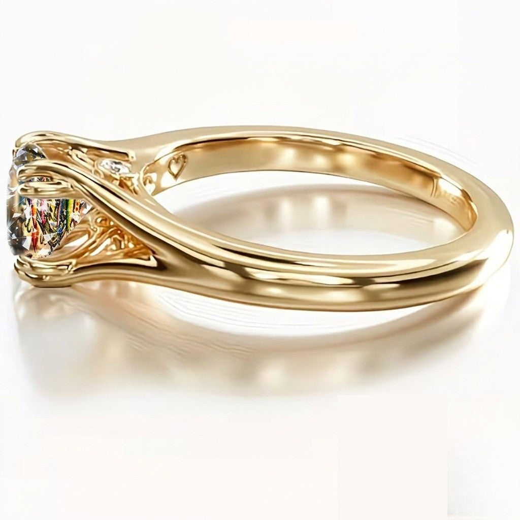 Fishing Lure Glass Stone Ring
