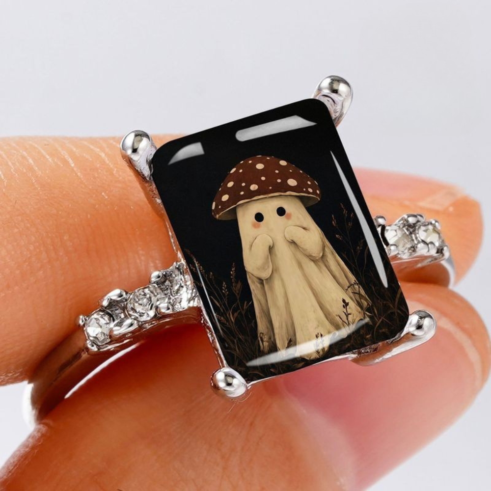 Mushroom Ghost Square Ring